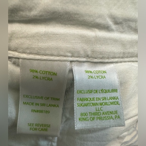 LILLY PULITZER BUTTERCUP STRETCH Sz 6 Resort White Drop In Scallop Hem Shorts - Picture 6 of 6